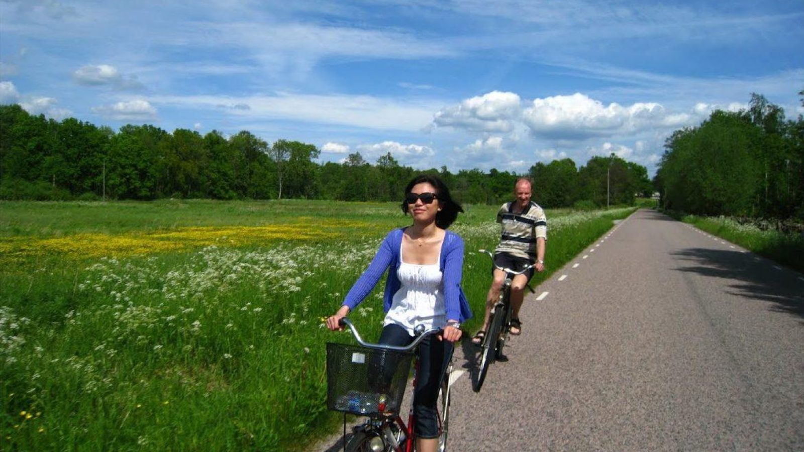 Countryside Biking on a private day trip to Sweden